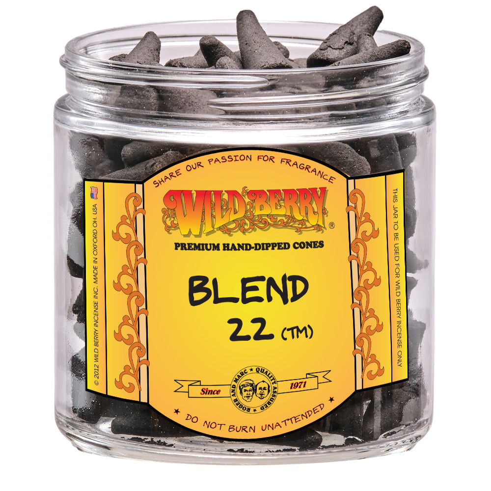 Wild Berry Blend 22 Incense Cones, 100 Count
