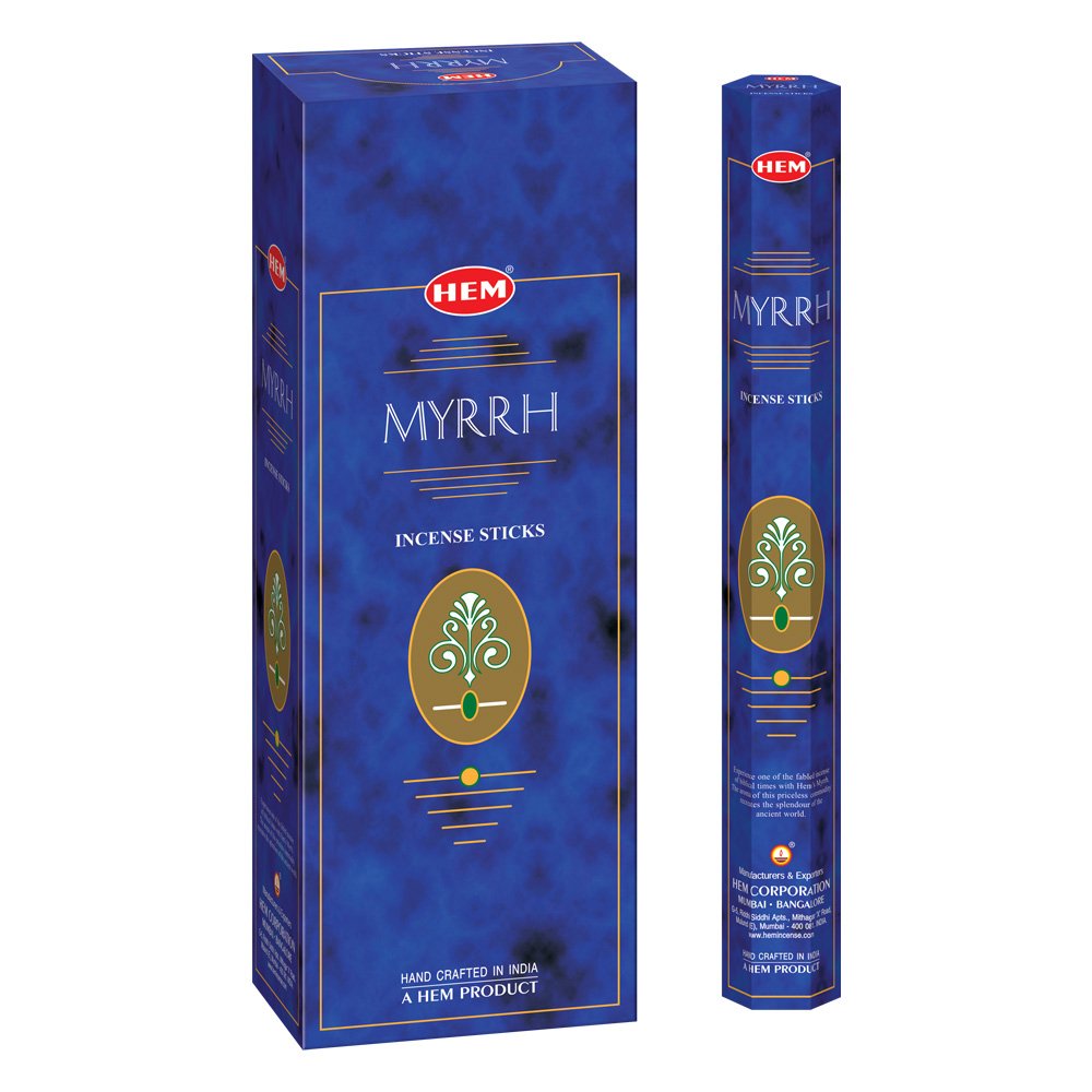 Incienso de mirra Hem, caja de 120 varillas