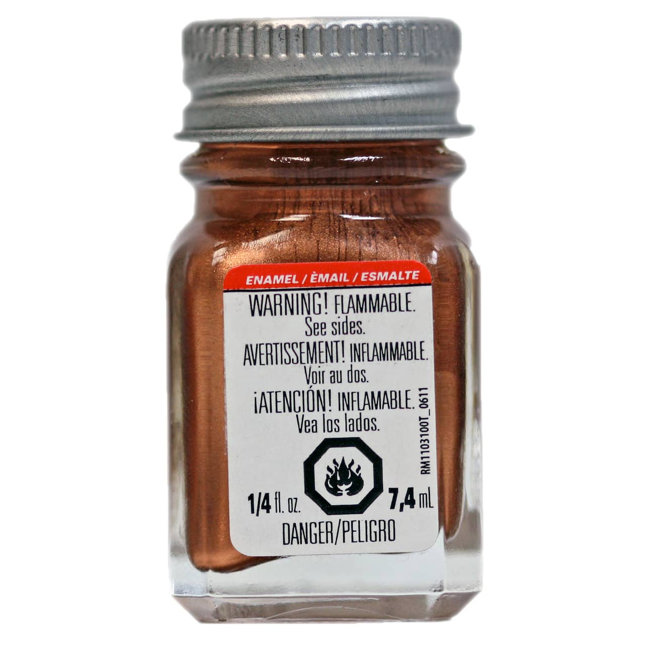 Testors Copper Testors Enamel Plastic Model Paint, 1/4 oz bottle