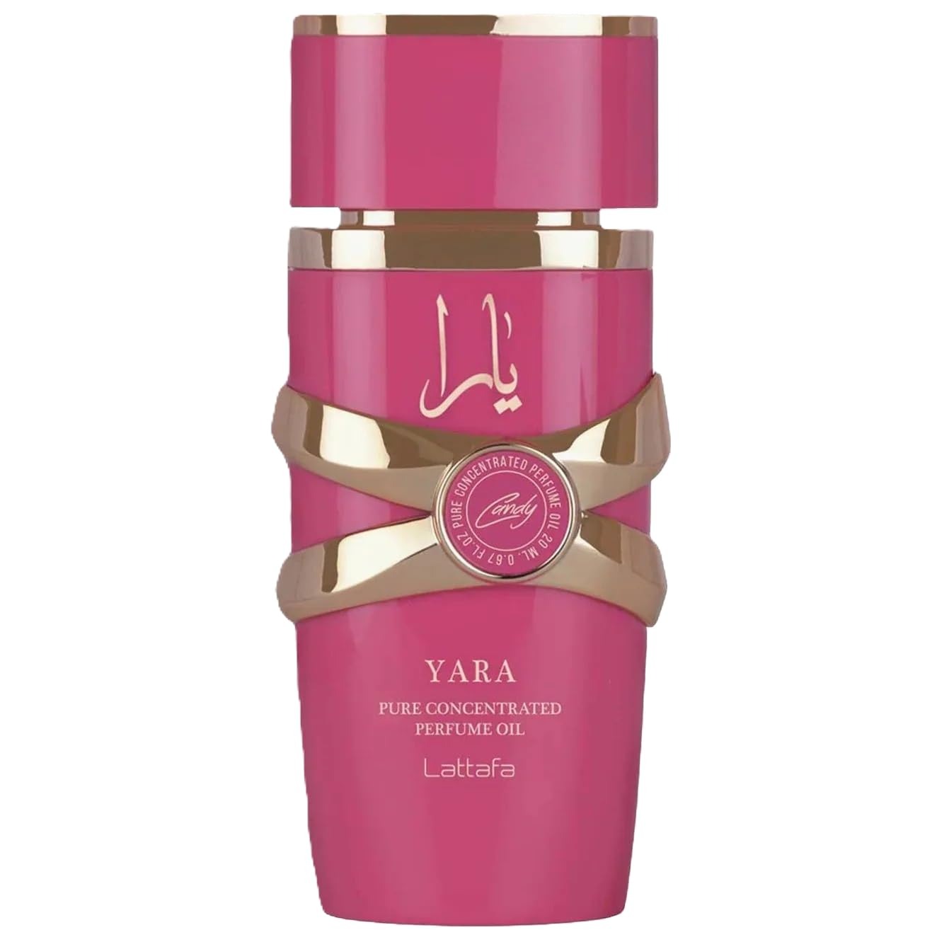 Lattafa Yara Candy Pure Concentrated Perfume Oil for Women, 0.67 Ounce / 20 ml