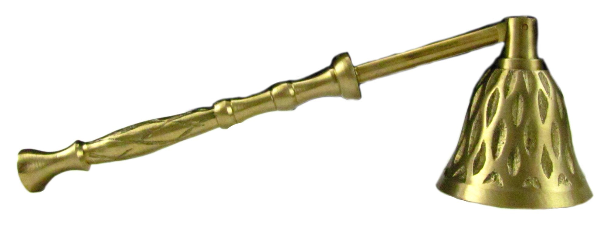 Biedermann & Sons Candle Snuffer, Antique Hammered Satin Brass 6.75"