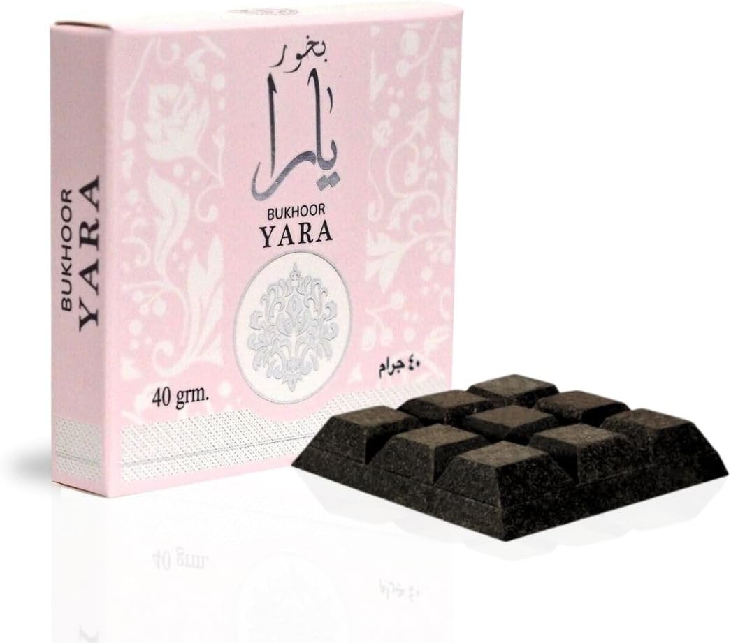 Pastillas de incienso Lattafa Yara Bakhoor de 40 gramos Fragancia árabe encantadora, elegante, lujosa y cautivadora
