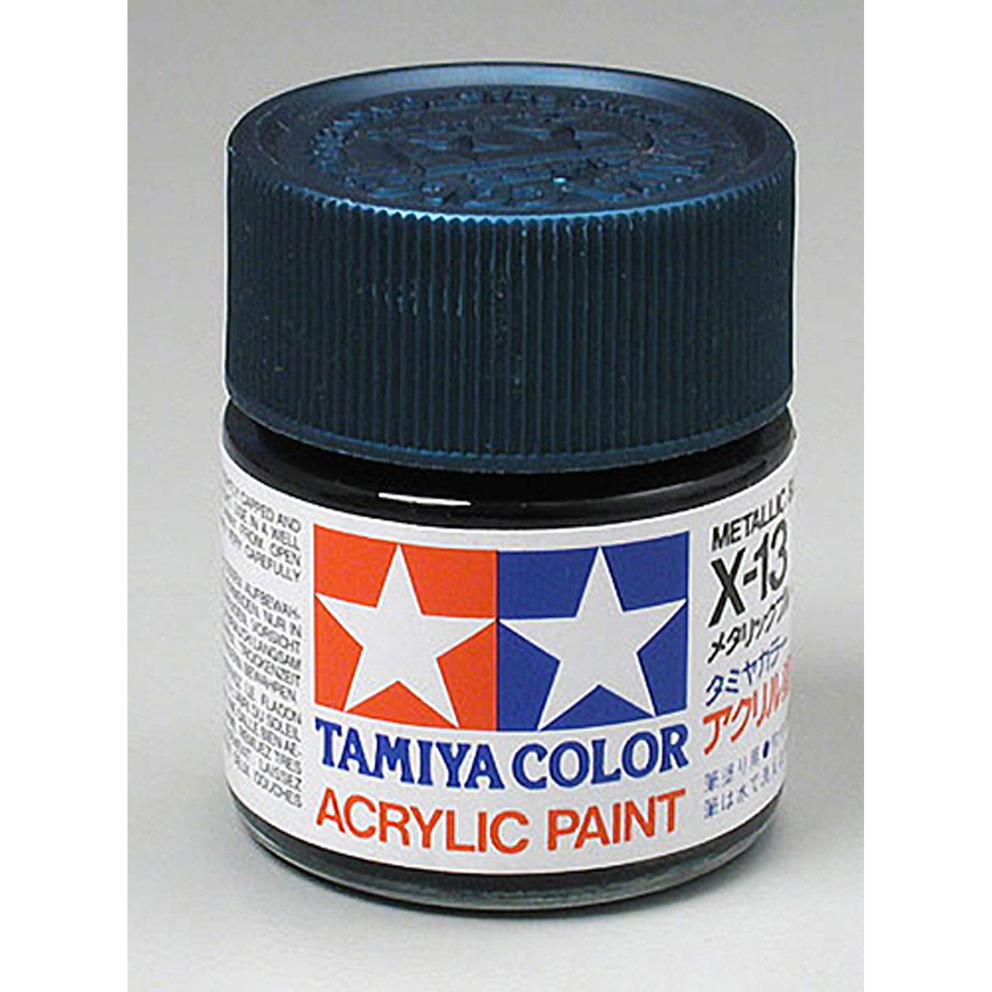 Peinture acrylique pour plastique Tamiya Acrylic X13 GlossMetal Blue TAM81013