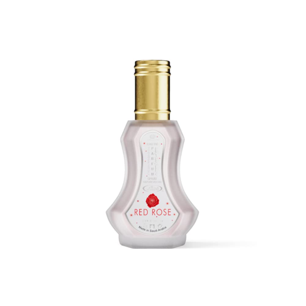 Al Rehab Red Rose Eau de Parfum Spray for Women, Floral, 1.15 Fl Oz (35ml)