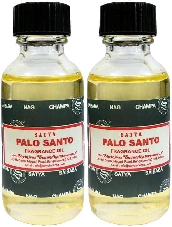 (Paquete de 2) Aceite aromático Satya Palo Santo 30 ml