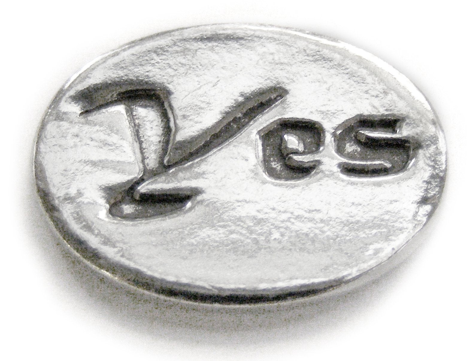 Ficha de bolsillo (moneda) de Basic Spirit Sí/No, hecha a mano, de peltre, para el hogar, sin plomo, CN-33