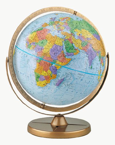 Replogle Pioneer Desktop Globe, Antique 12"