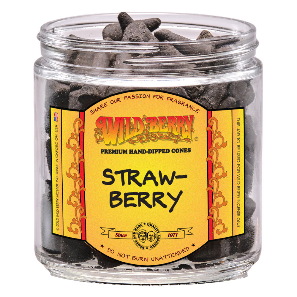 Wild Berry Strawberry Incense Cones, 100 Count