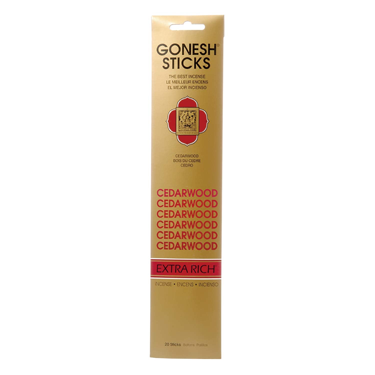 Incienso Gonesh Extra Rich Cedarwood 20 varillas