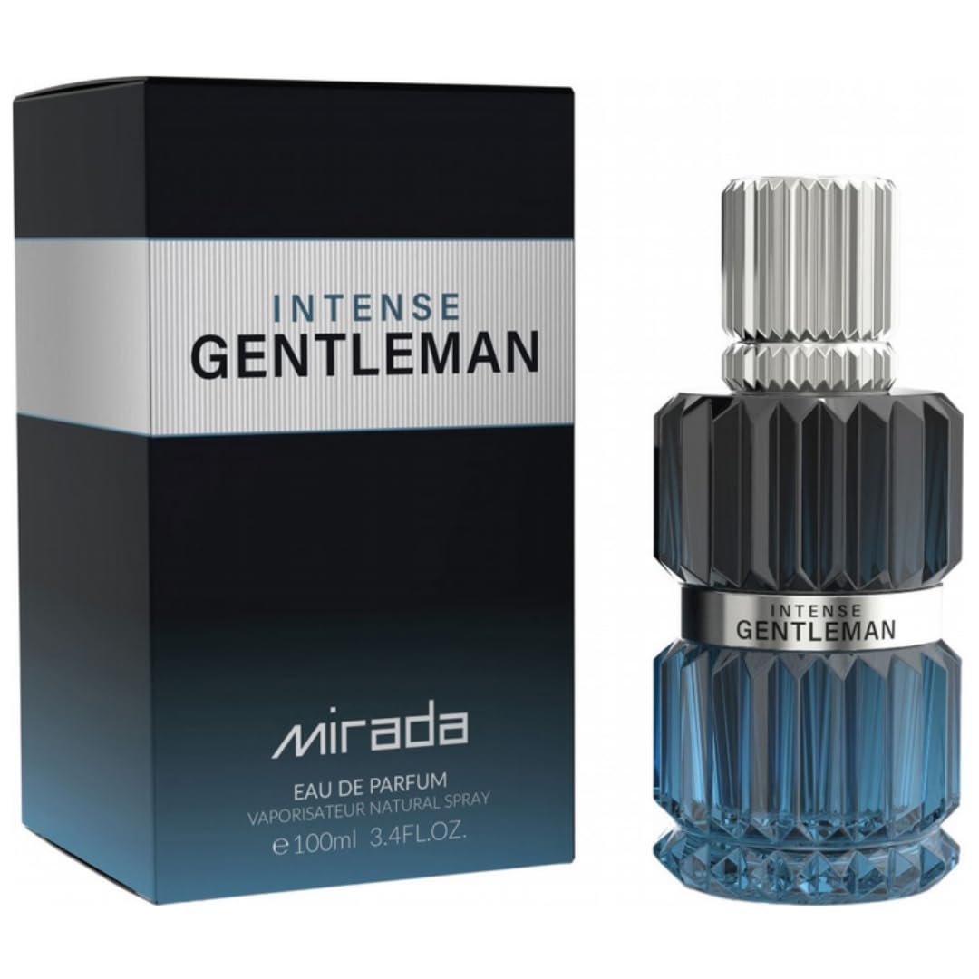 MIRADA Gentleman Intense Eau de Parfum Spray for Men, 3.4 Fl Oz (100 mL)