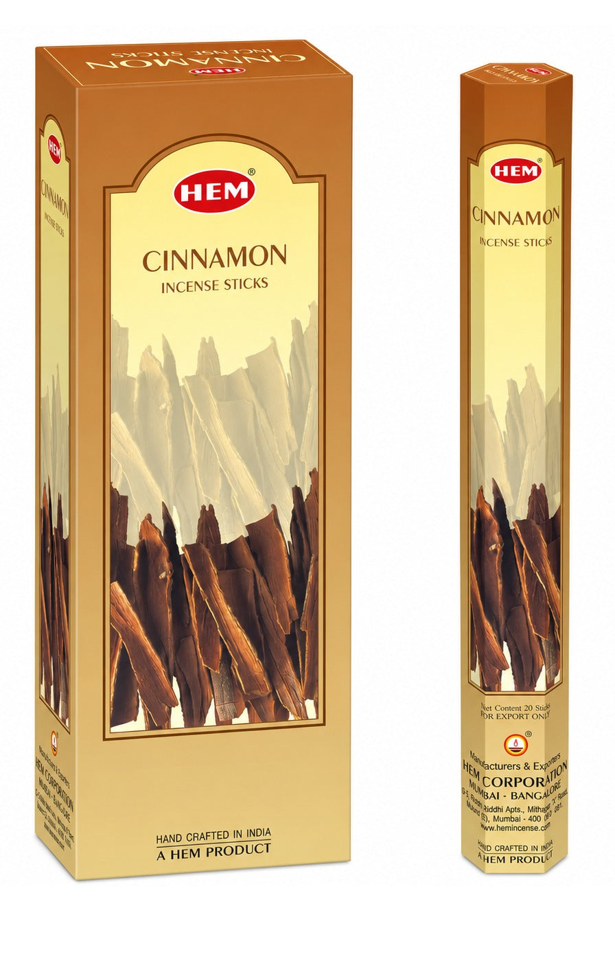 Incienso de canela Hem, caja de 120 varillas