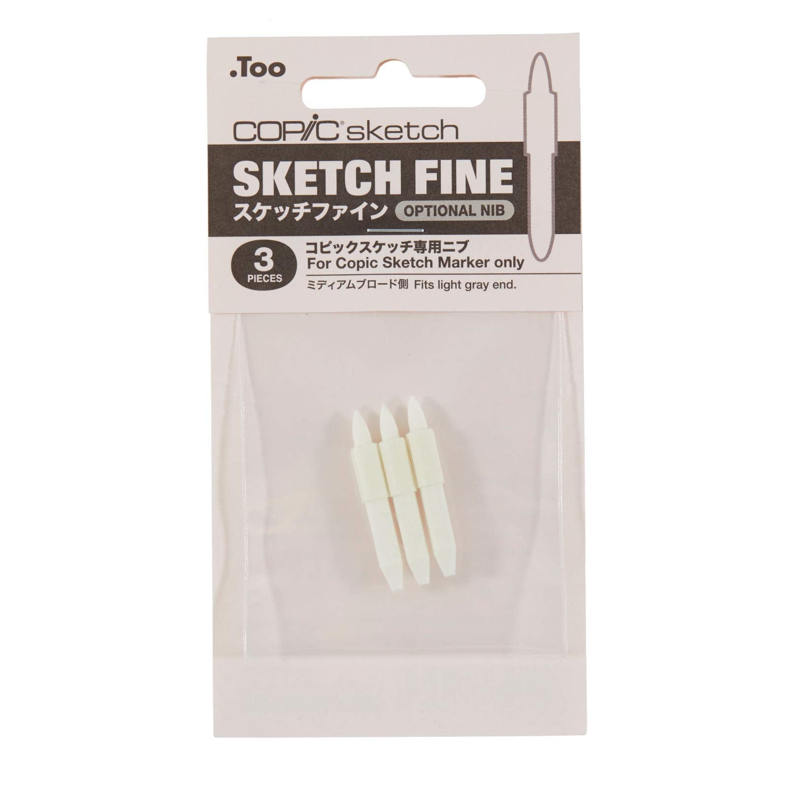 Copic Replacement Nibs - For Sketch, Fine, Set of 3 (54932)