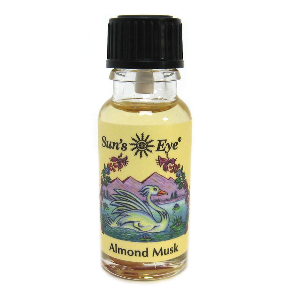 Sun's Eye Almond Musk Herbal Fragrance Oil - 1/2 Ounce Bottle