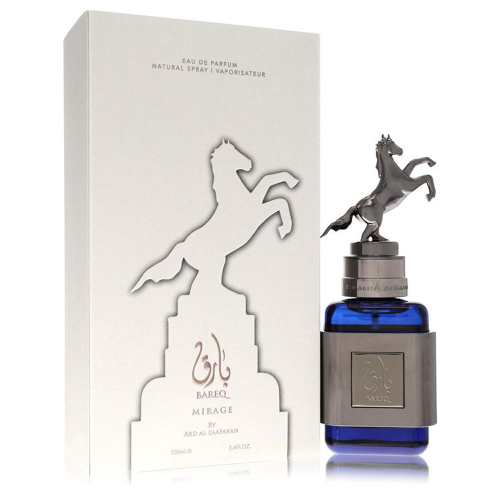 Ard Al Zaafaran Bareq Mirage Eau de Parfum Spray for Men, 3.4 Fl Oz (100 ml)