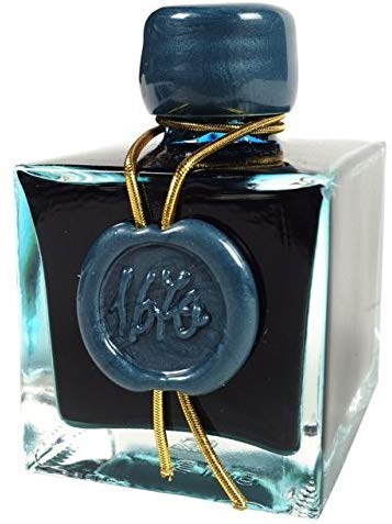 Tinta Herbin 1670 Anniversary - Brillo dorado Botella de 50 ml - Esmeralda de Chivor