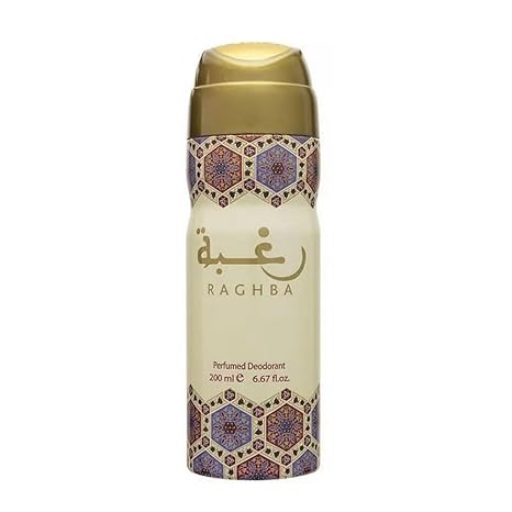 Lattafa Raghba for Men Deodorant Spray 6.7 Ounce (200 ml)