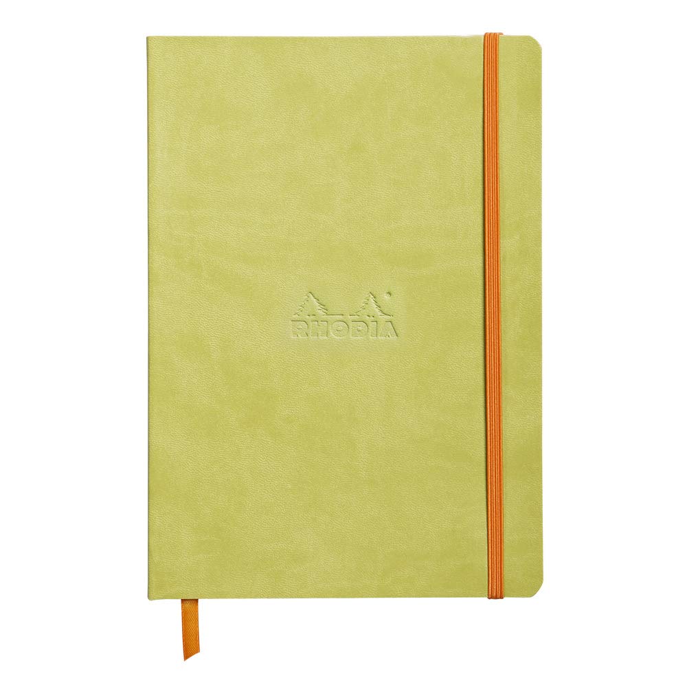 Cuaderno blando Rhodia Rhodiarama - 80 hojas rayadas - 6 x 8 1/4 - Anís