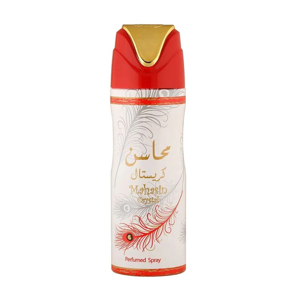 Lattafa Mahasin Crystal Deodorant Spray for Women, 6.8 Oz (200 ml)
