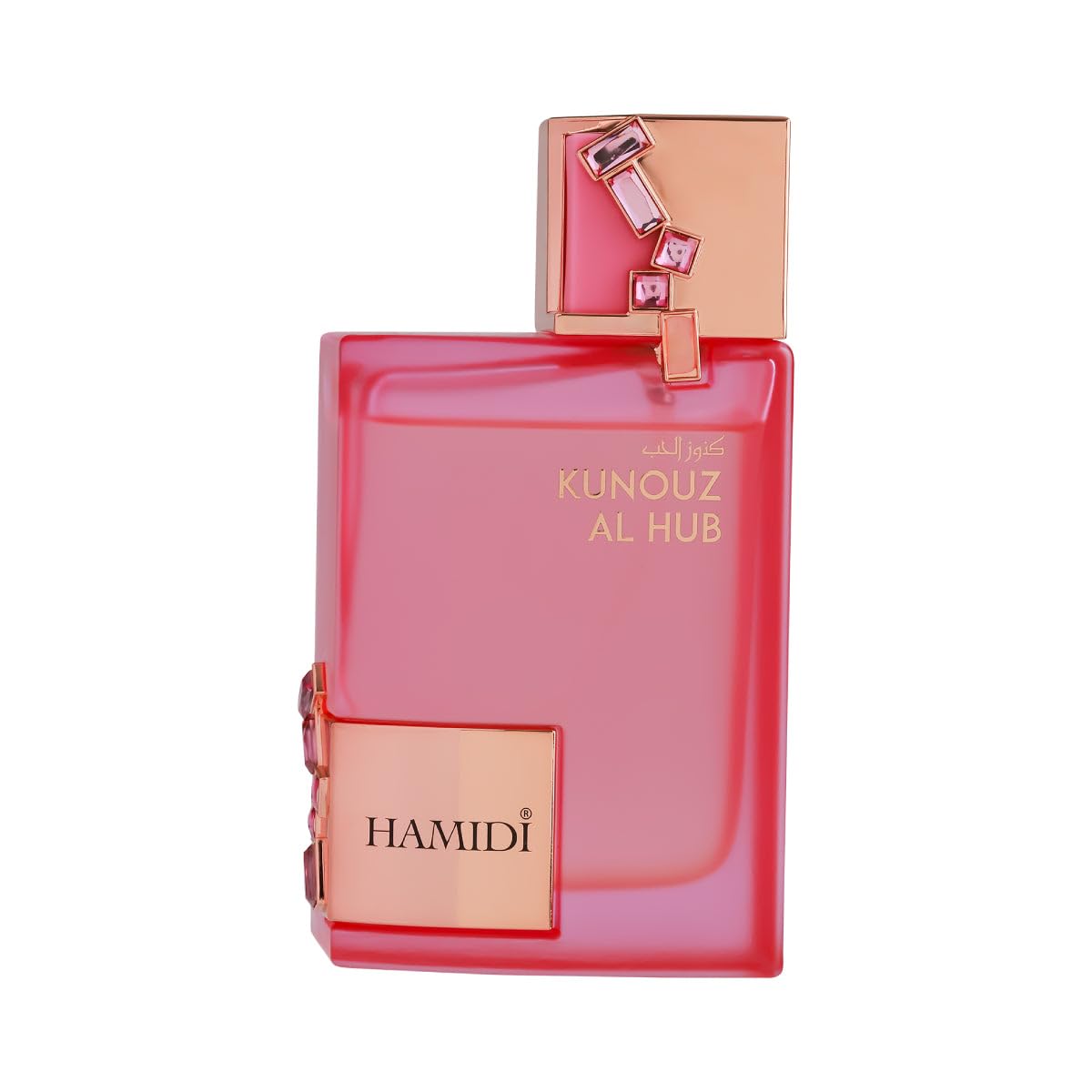 Hamidi Kunouz Al Hub Eau de Parfum Unisex, Oriental Floral Fragrance with Berries Saffron Vanilla and Sandalwood, 3.4 oz Spray