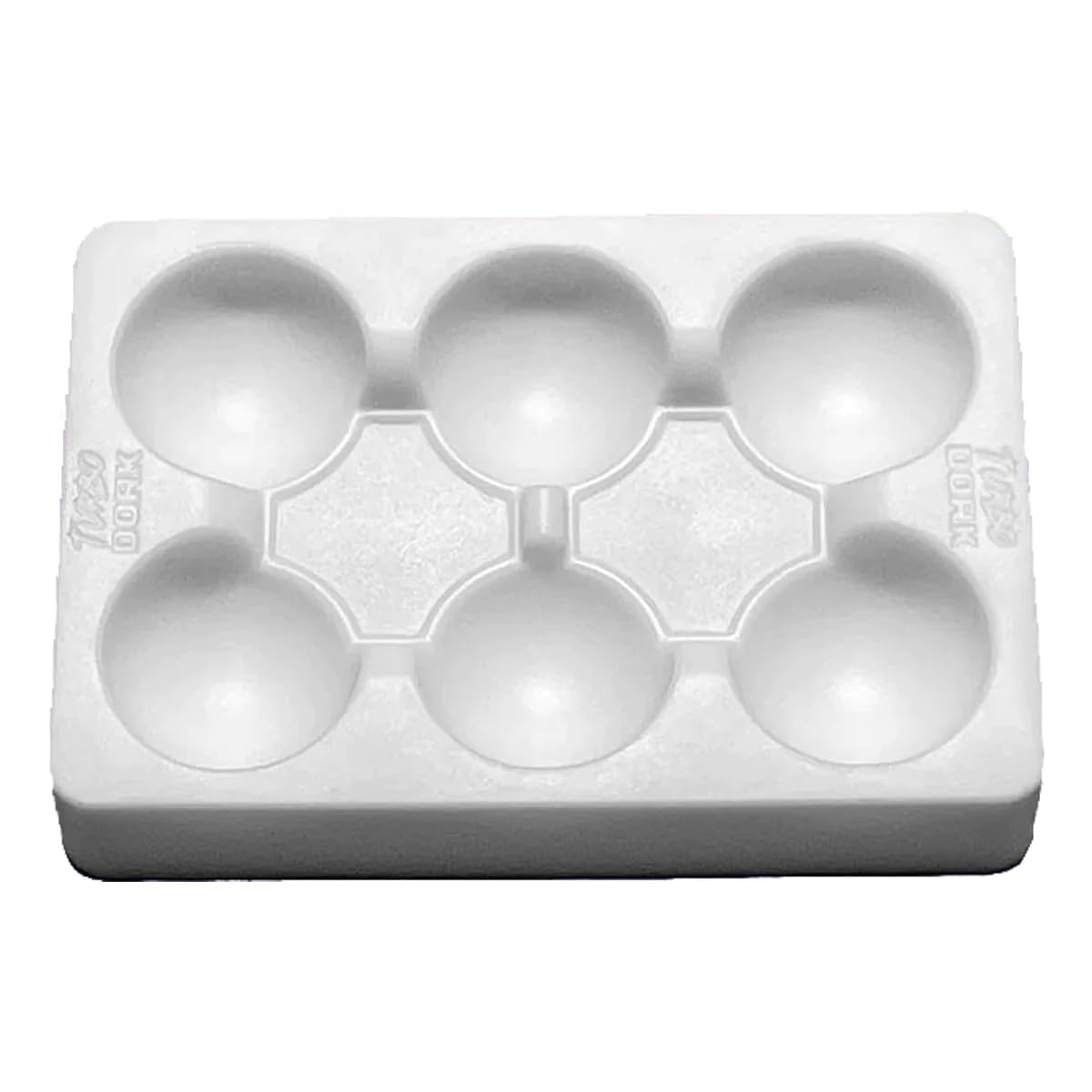 Turbo Dork Non-Stick Silicone Paint Palette, Small White