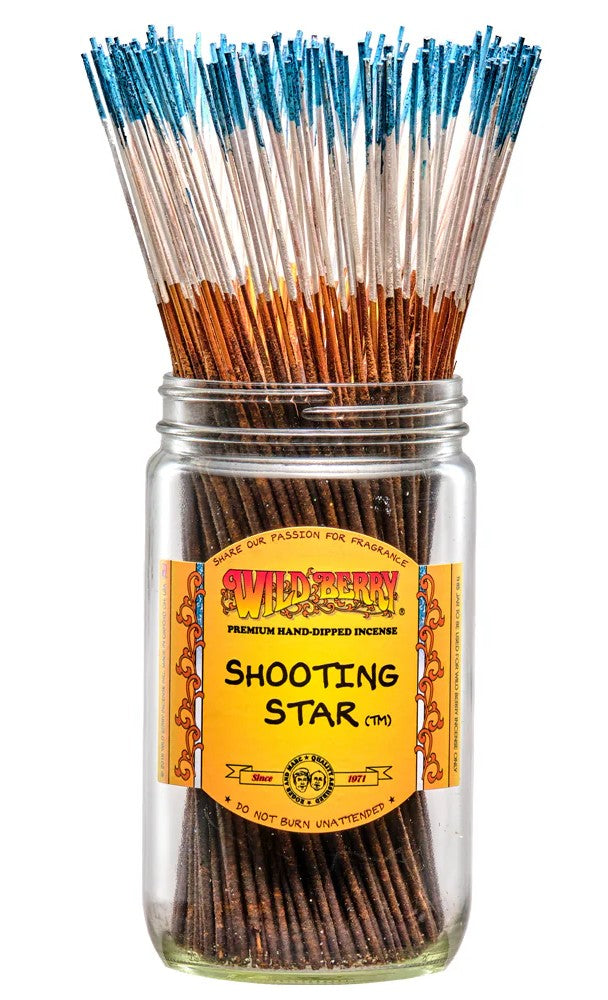 Wild Berry Shooting Star Incense Sticks, 100 Count Hand-Dipped Aromatic Incense