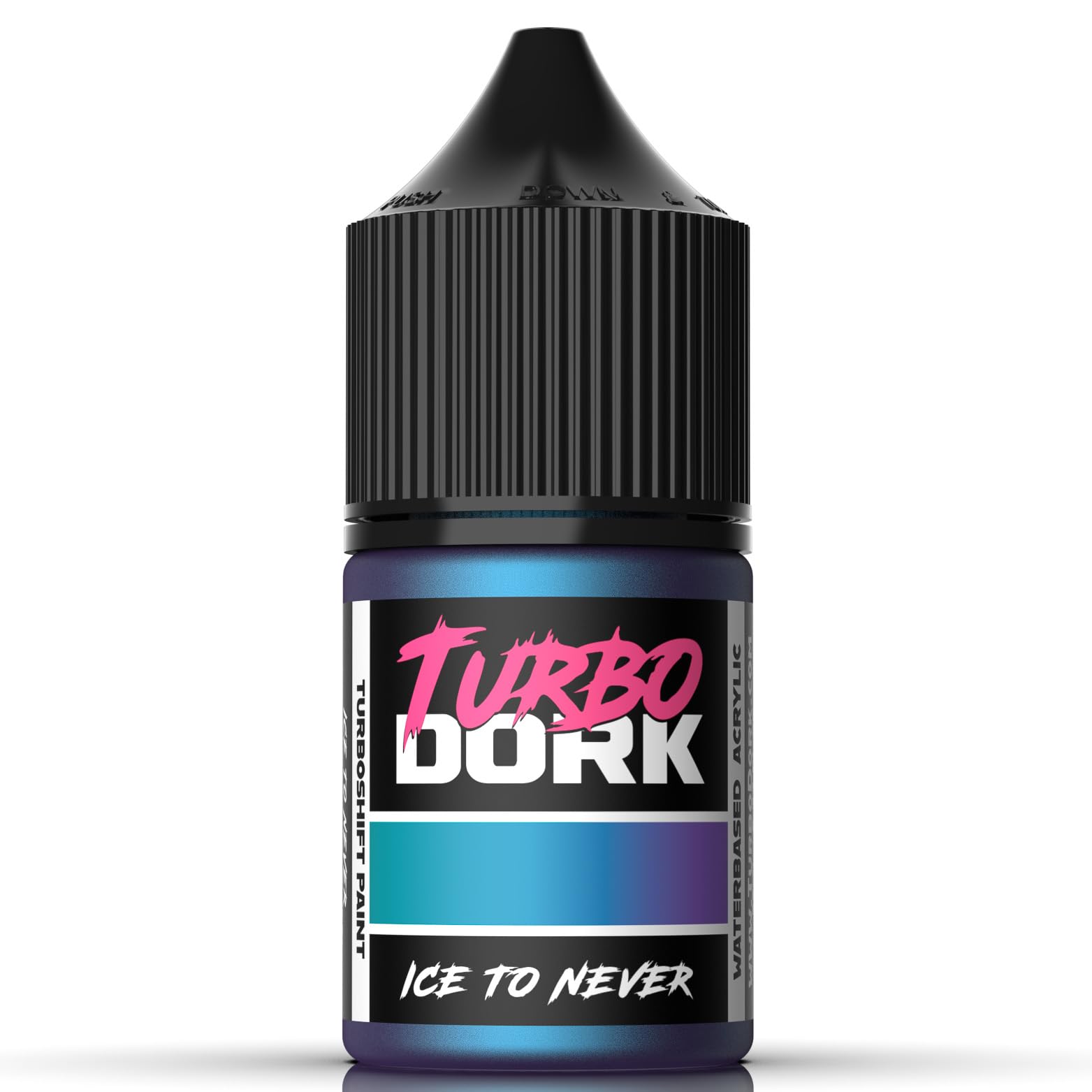 Turbo Dork Ice to Never TurboShift Acrylic Paint 22ml Bottle - Water-based Non-Toxic Metallic Color Shifting Paint