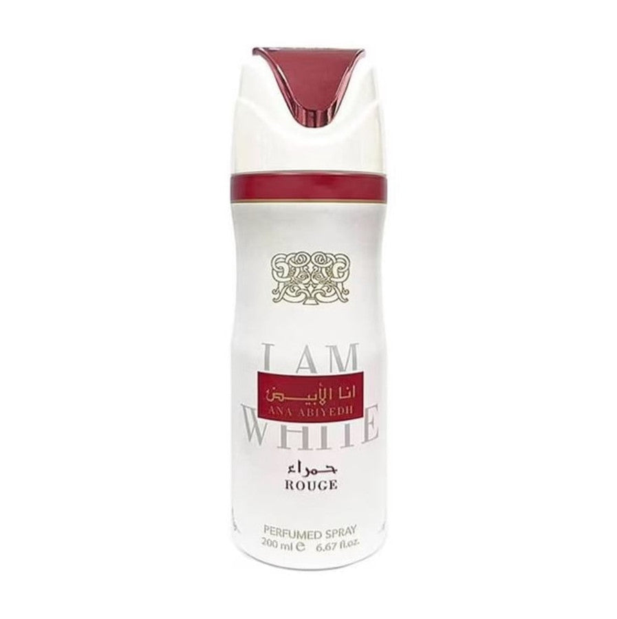 Lattafa Ana Abiyedh Rouge Perfumed Body Spray for Women 6.7 Ounce (200 ml)