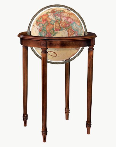 Replogle Regency Floor Globe, Antique 16"