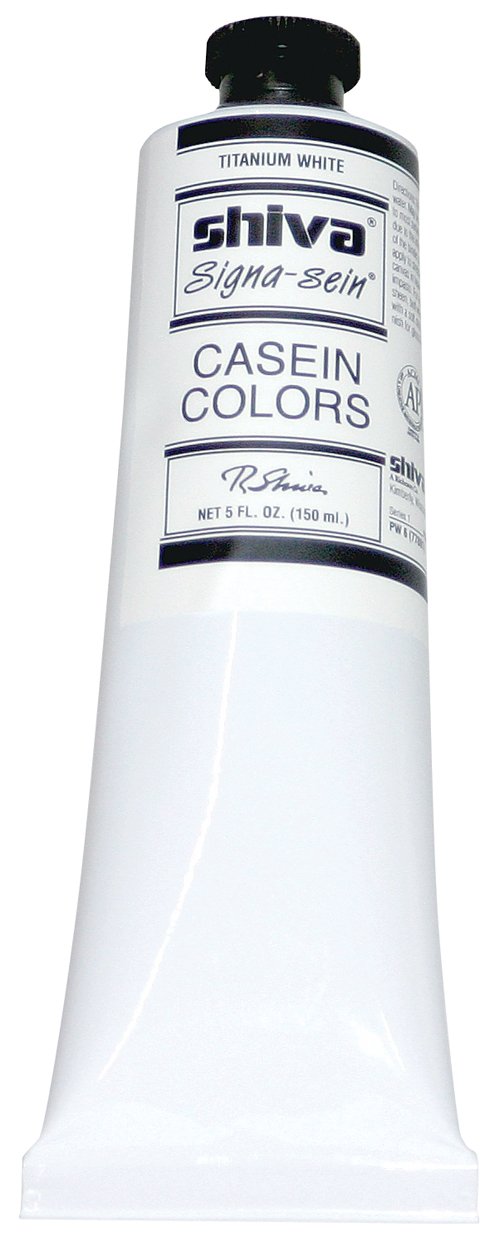 Couleurs de caséine pour artistes Jack Richeson 120532, 150 millilitres, blanc de titane