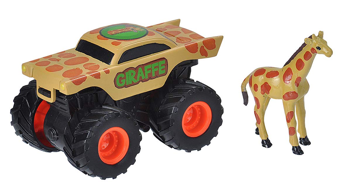 WILD REPUBLIC Jirafa y camión, regalos para niños, juguete de juego imaginativo, juguetes para arenero, 2 piezas