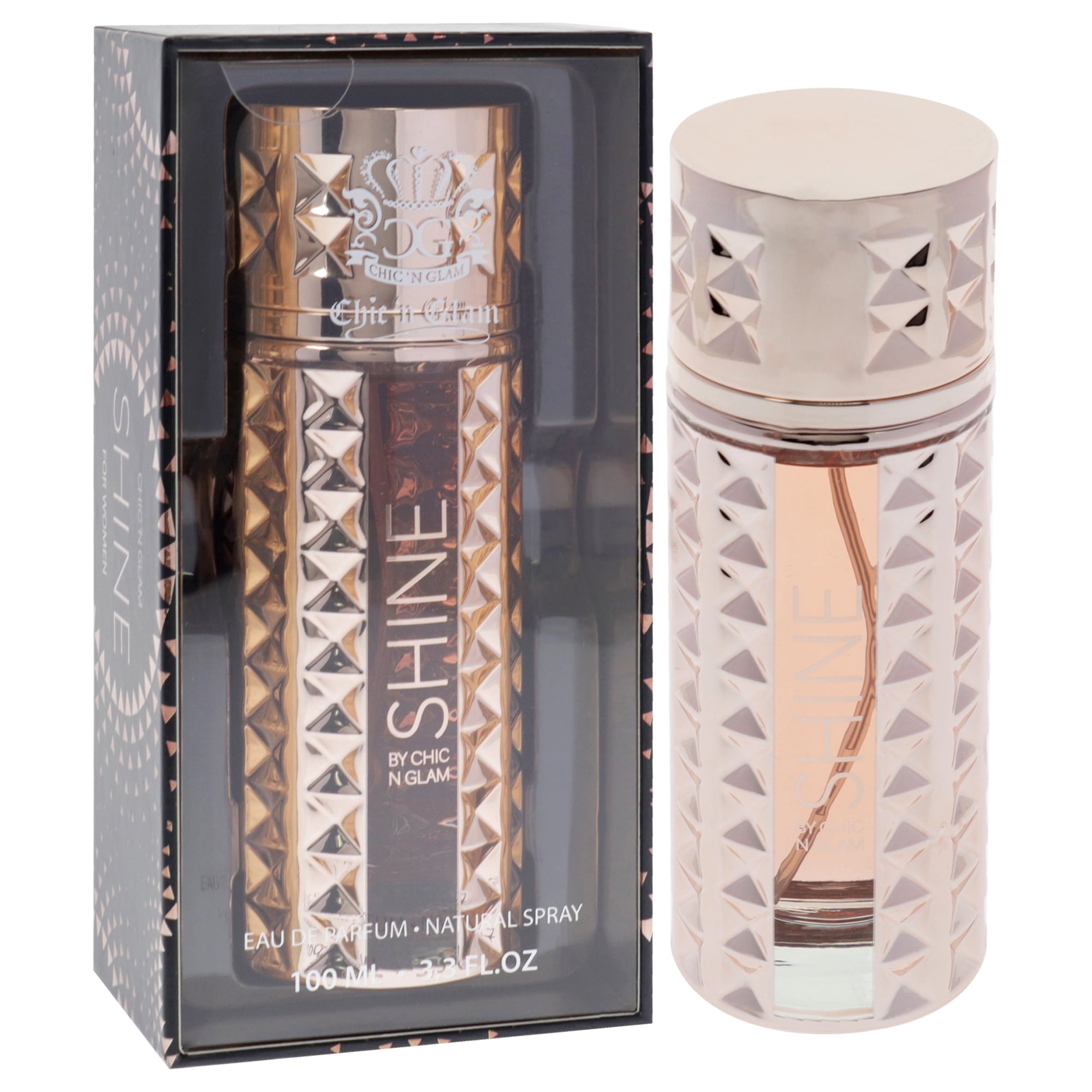 Chic N Glam Shine Perfume for Women EDP Spray, 3.4 oz (100 ml), Spicy Vanilla
