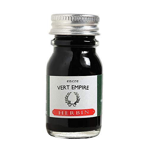 Tinta para pluma estilográfica Herbin - Botella de 10 ml - Vert Empire
