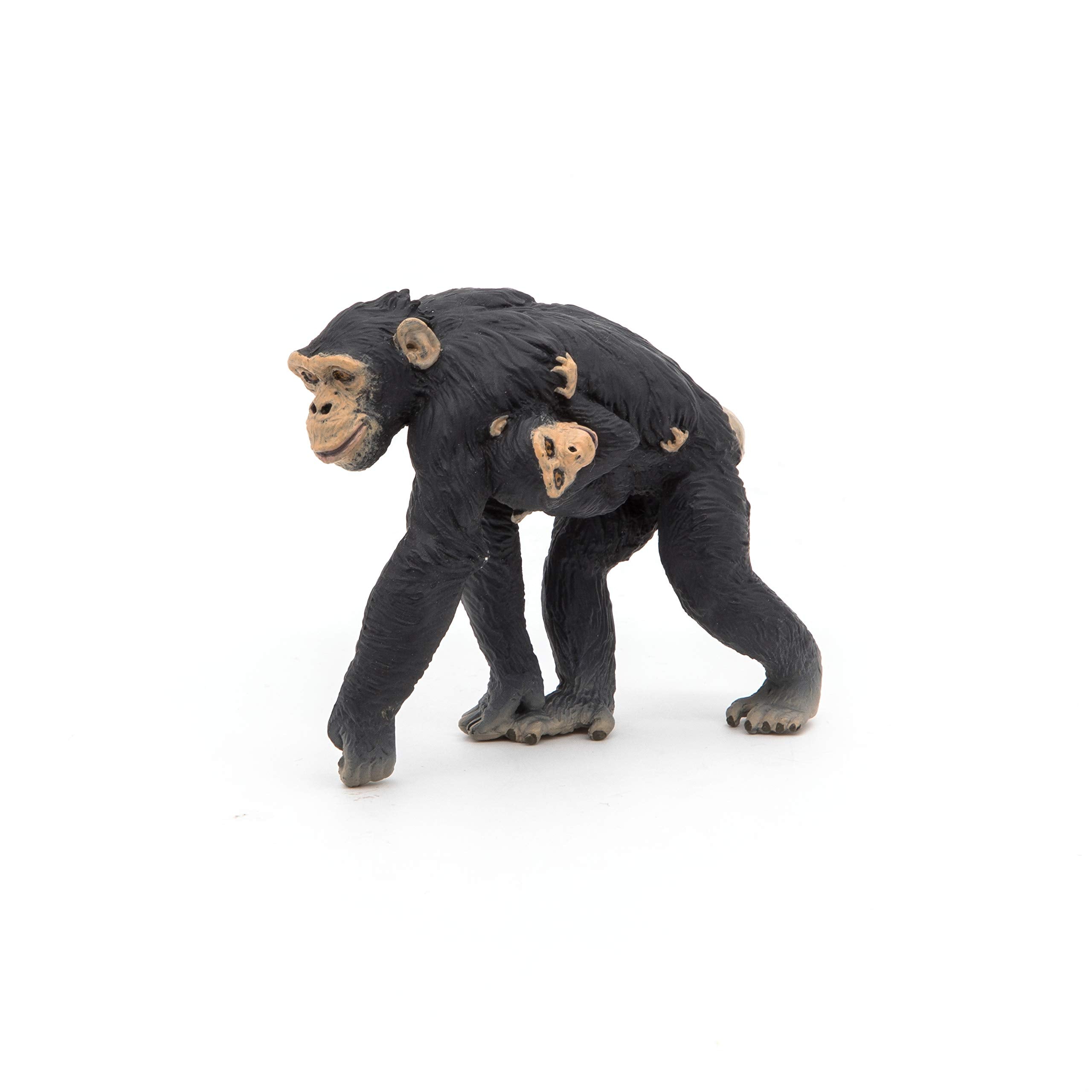 Figurine Papo Chimpanzé et bébé, multicolore