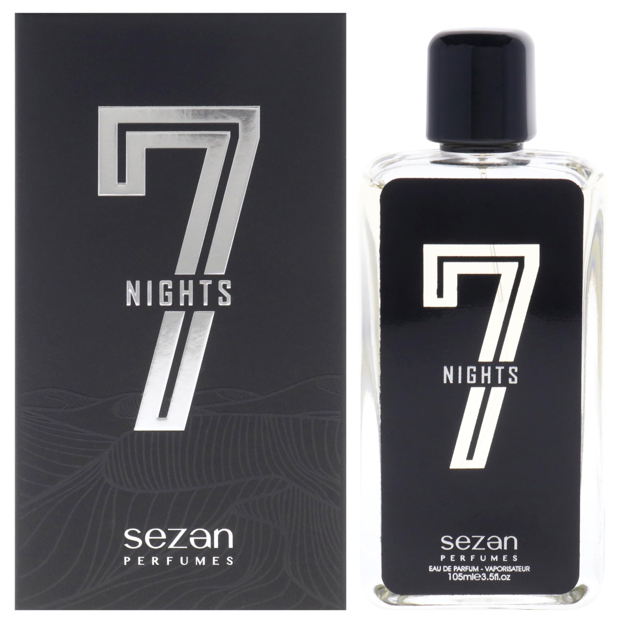Sezan 7 Nights Eau de Parfum for Men, Bold Aromatic Fragrance with Cedarwood and Cardamom, 3.3 oz Spray
