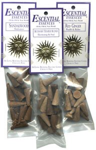 Incienso en cono Escential Essences - Ebony Opium - Paquete de 16 conos