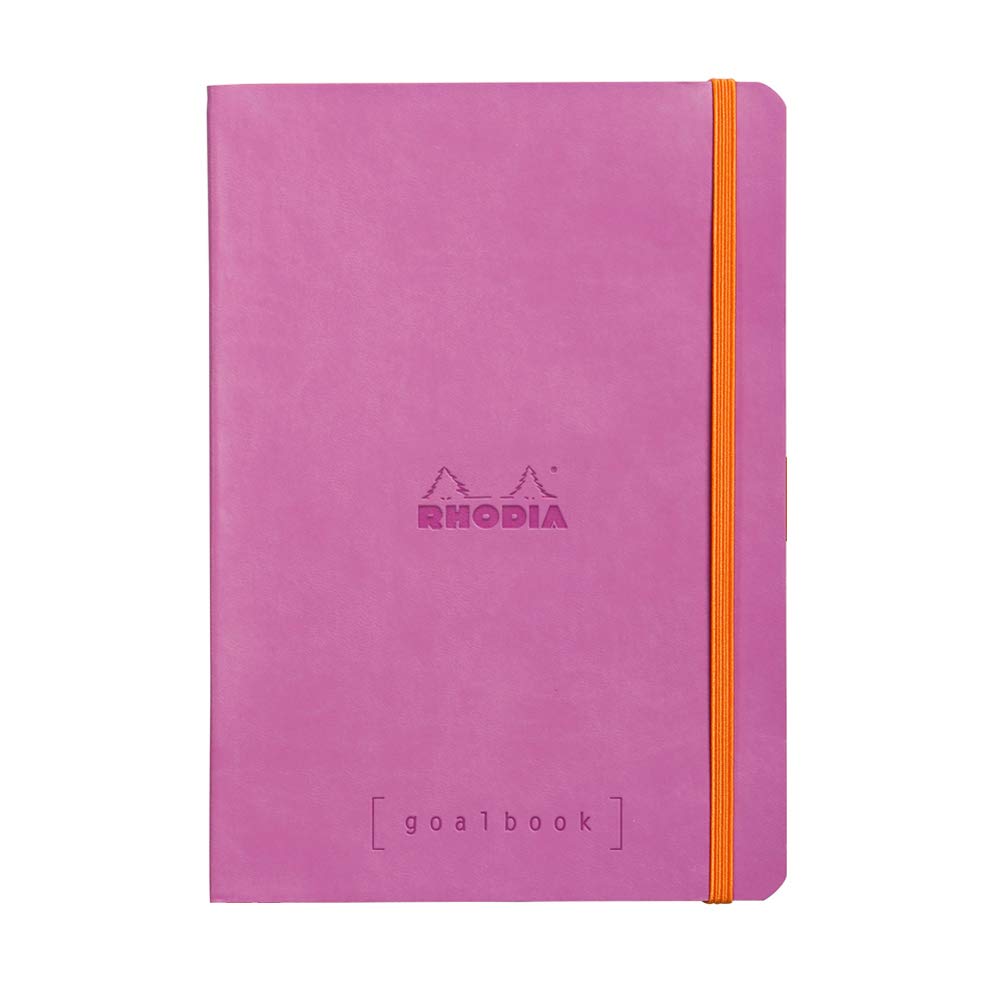 Cuaderno de tapa blanda Rhodia - Cuadrícula de puntos, 224 páginas numeradas - 6 x 8 1/4 - Lila