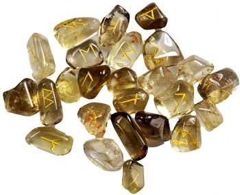 AzureGreen RRCIT Citrine Rune Set