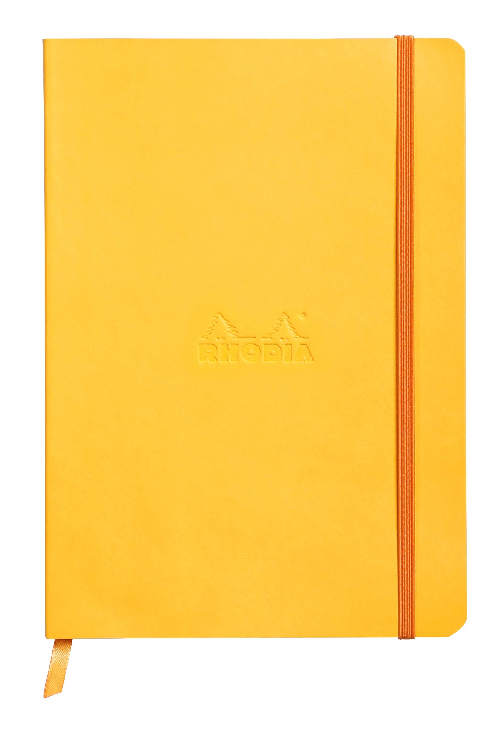 Rhodia Rhodiarama Soft Notebook - 80 Lined Sheets - 6 x 8 1/4 - Yellow