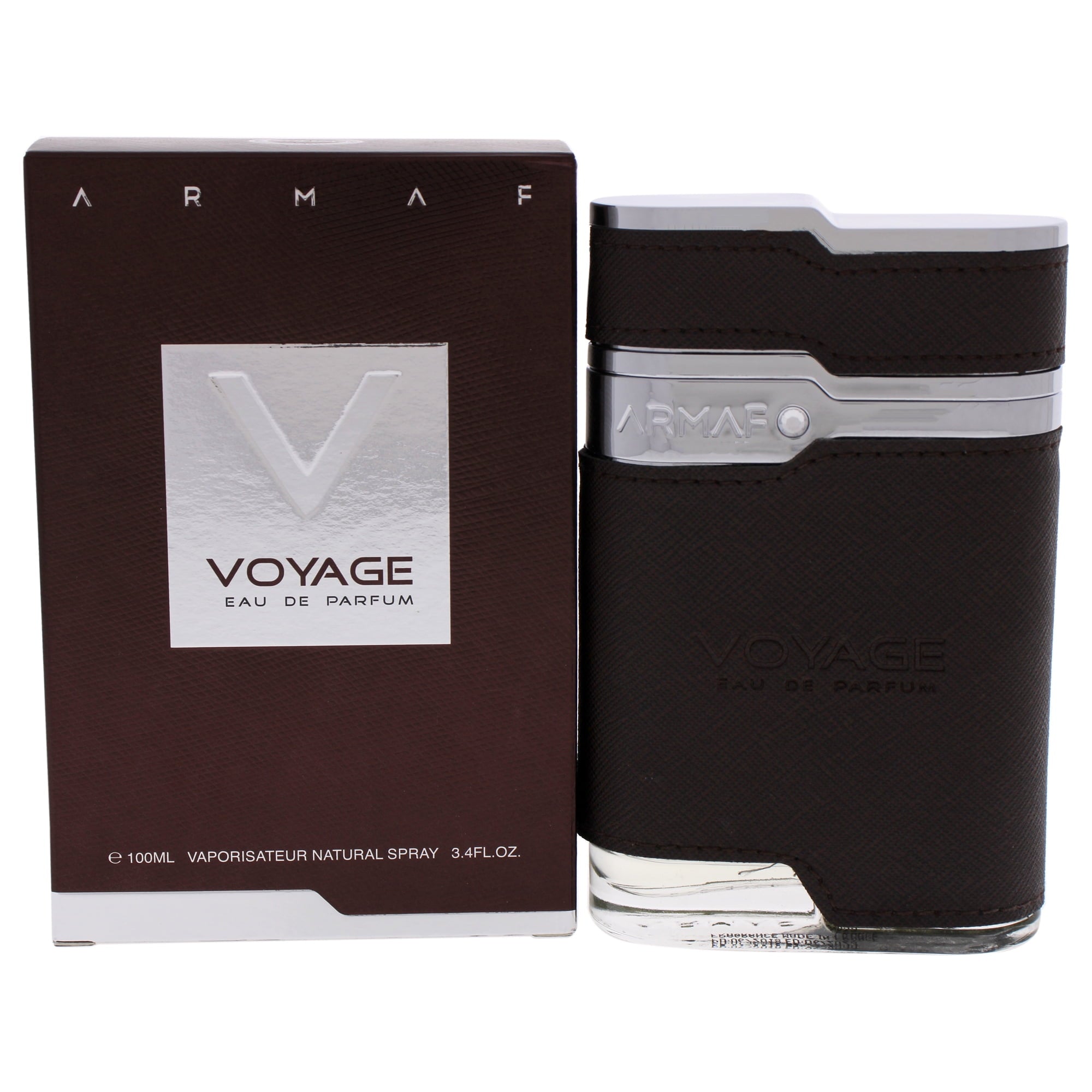 Armaf Voyage Brown EDP for Men EDP Spray, 3.4 oz, Woody Spicy