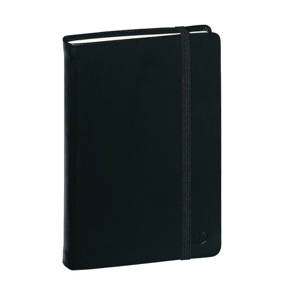 Quo Vadis Habana Bound Journal - 80 Lined Sheets - Ivory Paper - 6 1/4 x 9 2/3 - Black