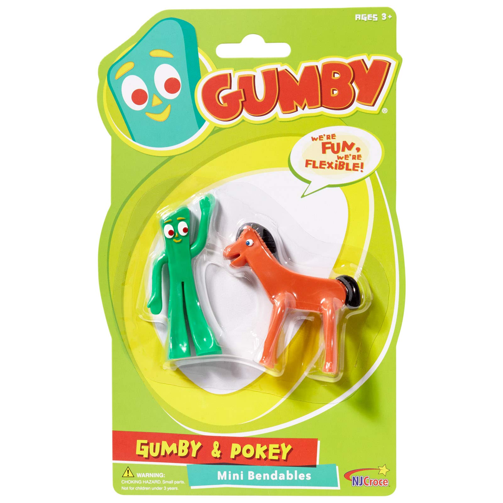 NJ Croce Gumby and Pokey Mini 3" Figures