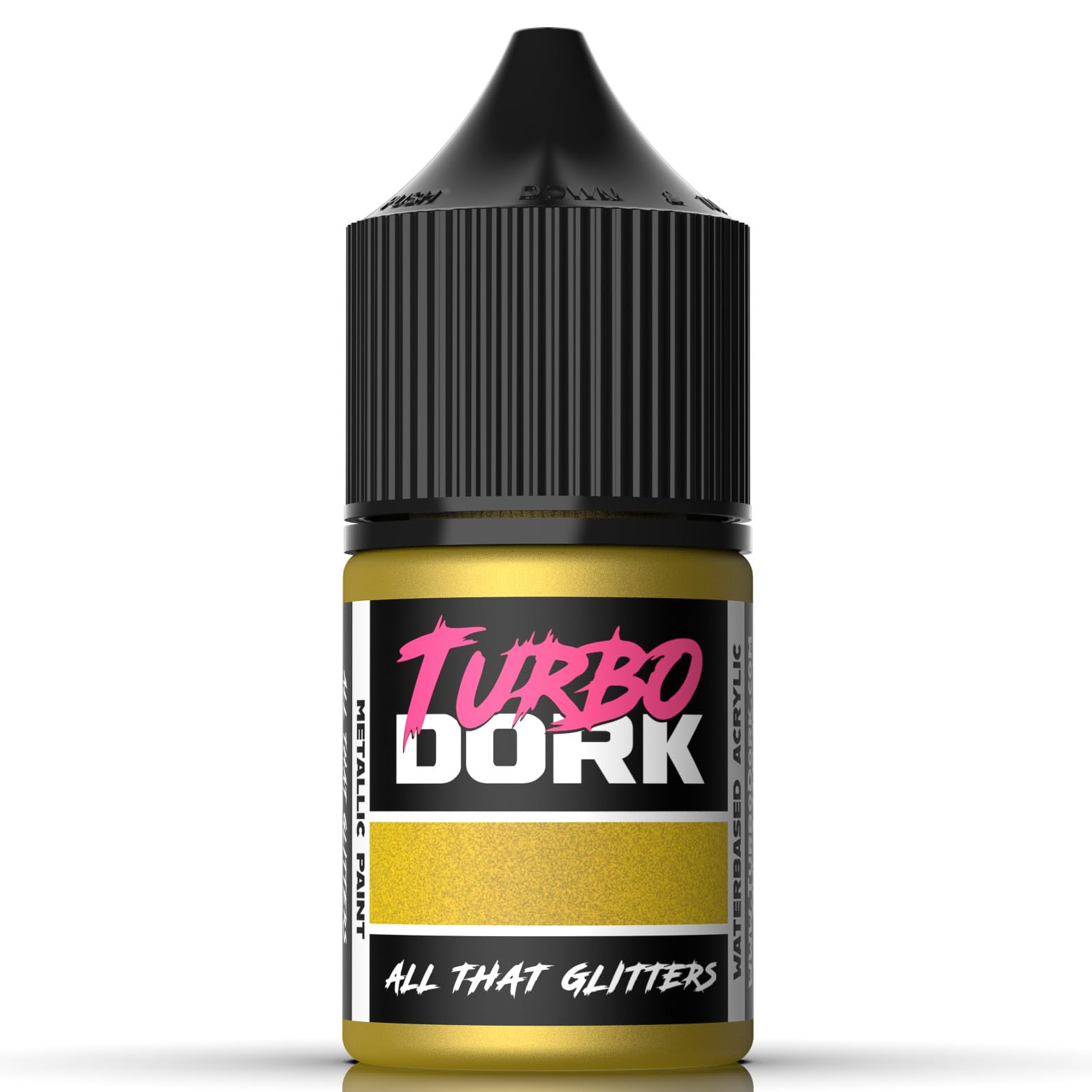 Turbo Dork All That Glitters Metallic Acrylic Paint 22ml Bottle - Water-based Non-Toxic Metallic Finish Paint