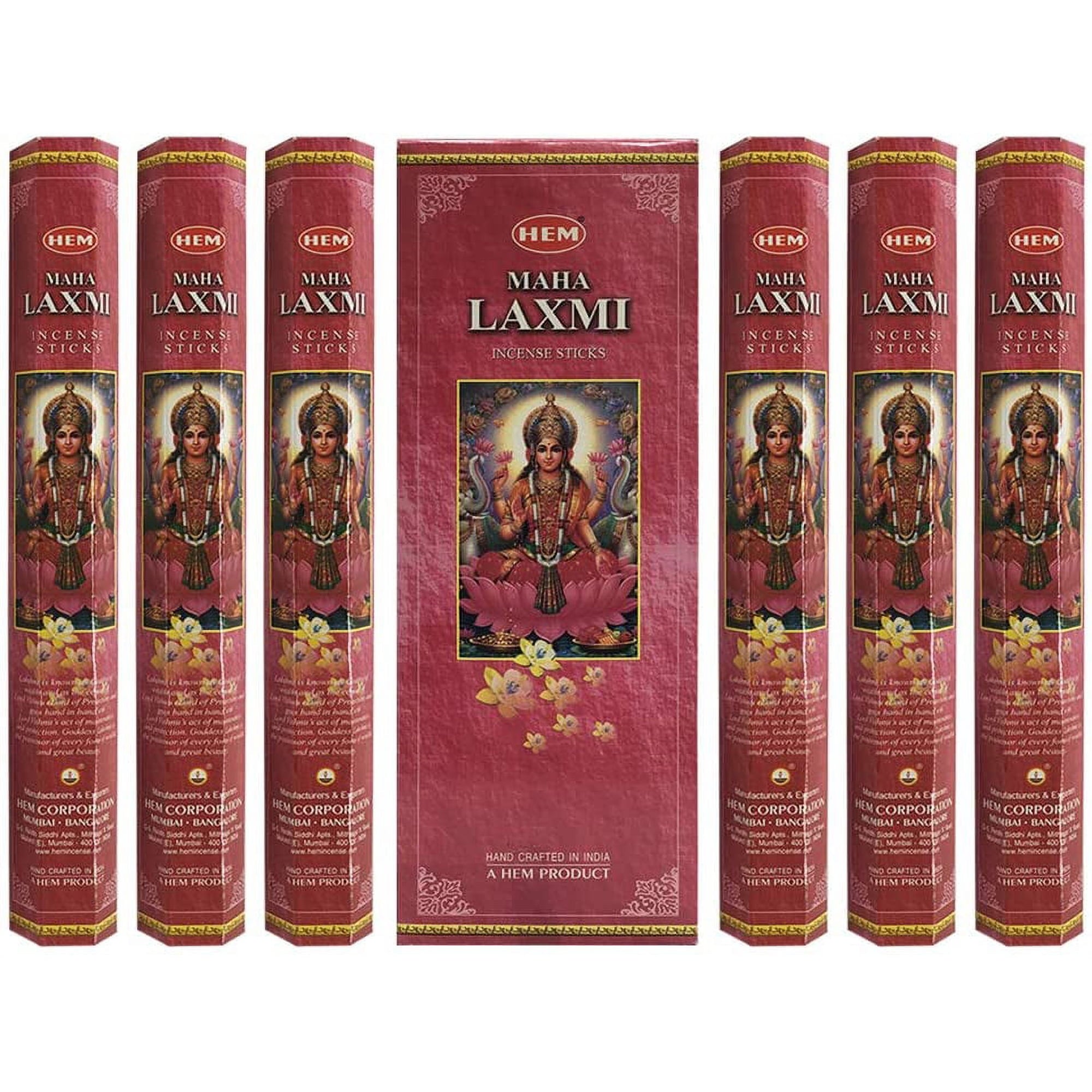 Incienso Hem Maha Laxmi, caja de 120 varillas