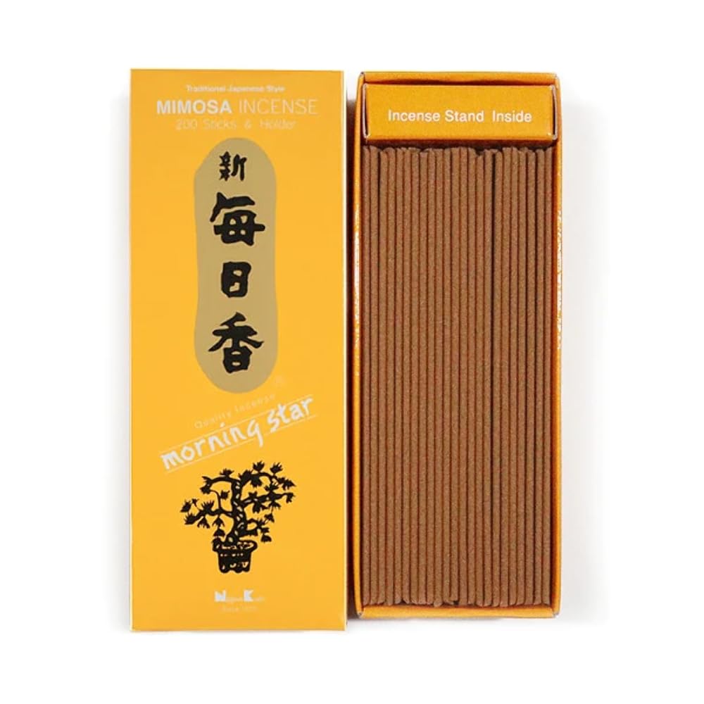 Nippon Kodo Morning Star Incense - Mimosa - 200 Sticks