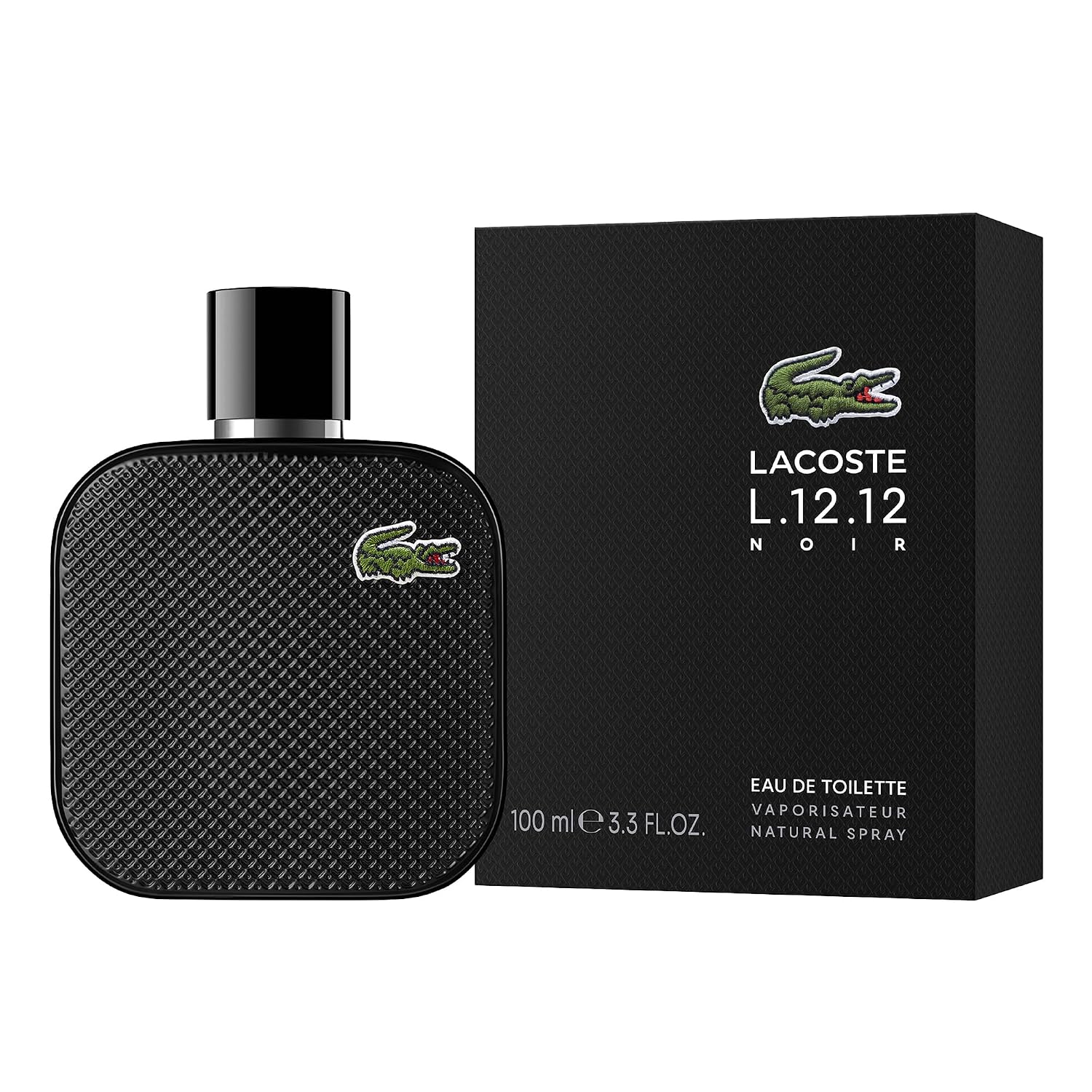 Lacoste L.12.12 Natural Cologne for Men EDT Spray, 3.3 oz (100 ml), Fresh
