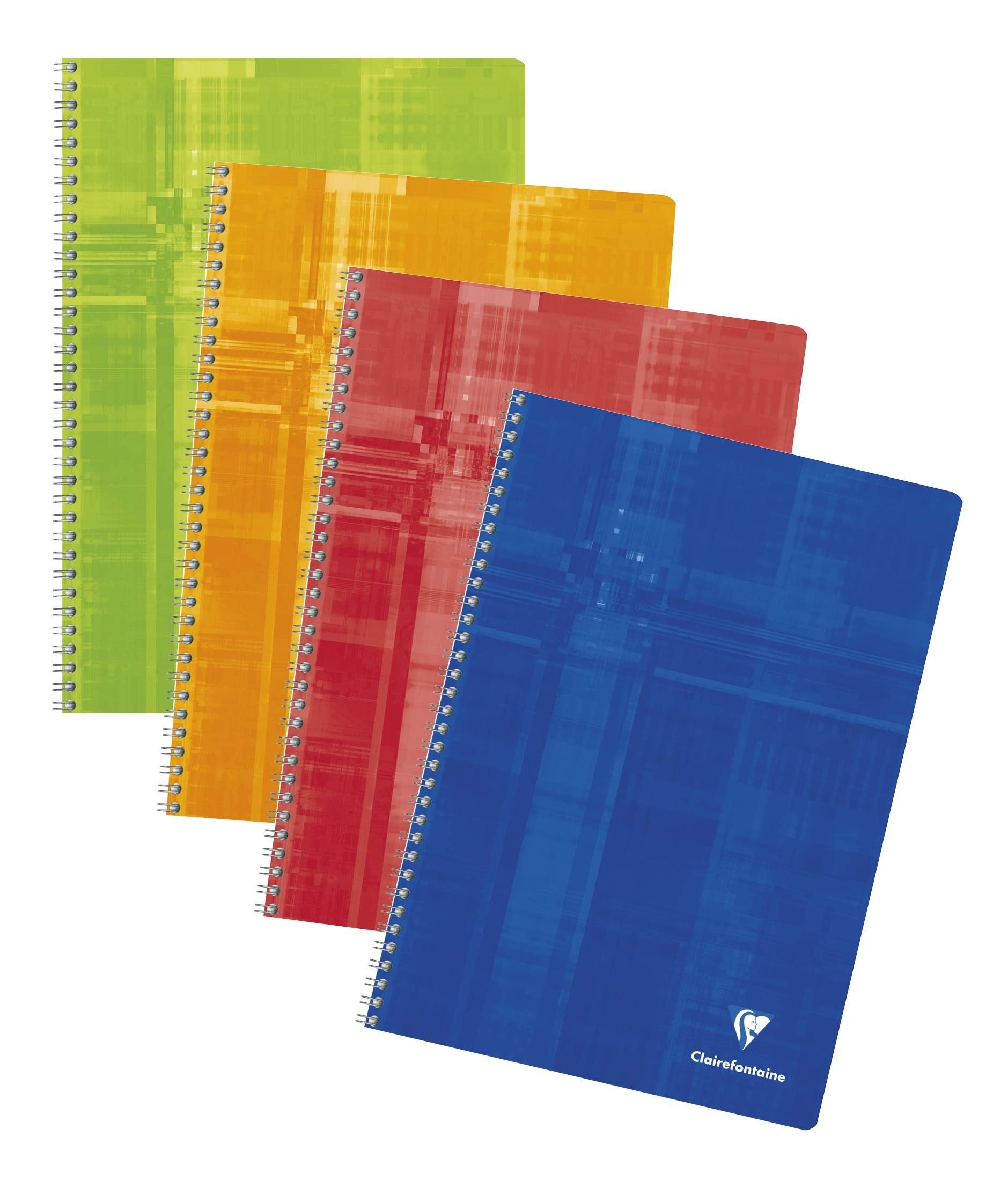 Cuaderno Clairefontaine con espiral - Rayas francesas - 50 hojas - 8 1/4 x 11 3/4