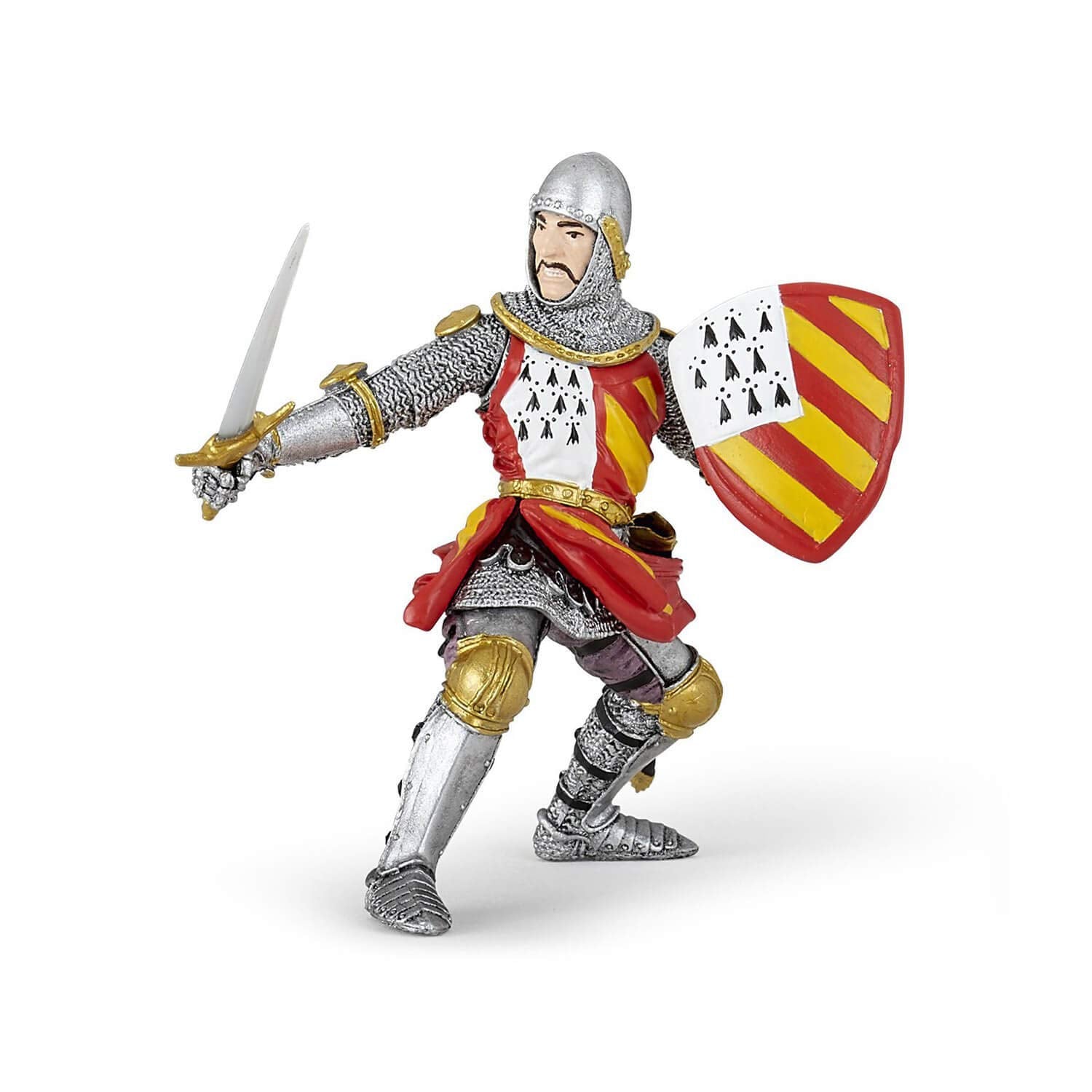 Figura de Papo Knight en torneo, multicolor