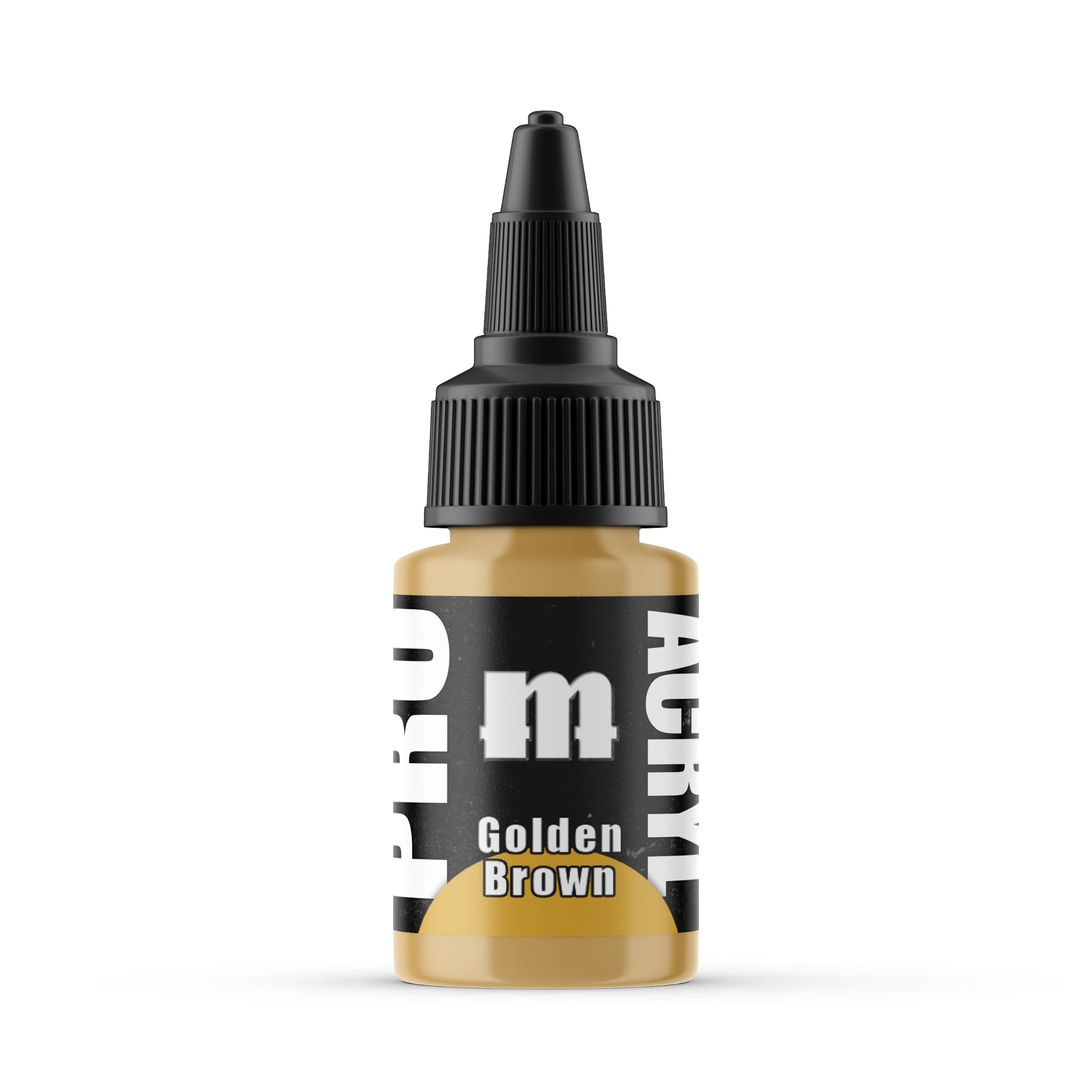 Monument Hobbies Pro Acryl Golden Brown Miniature Acrylic Paint, 22ml