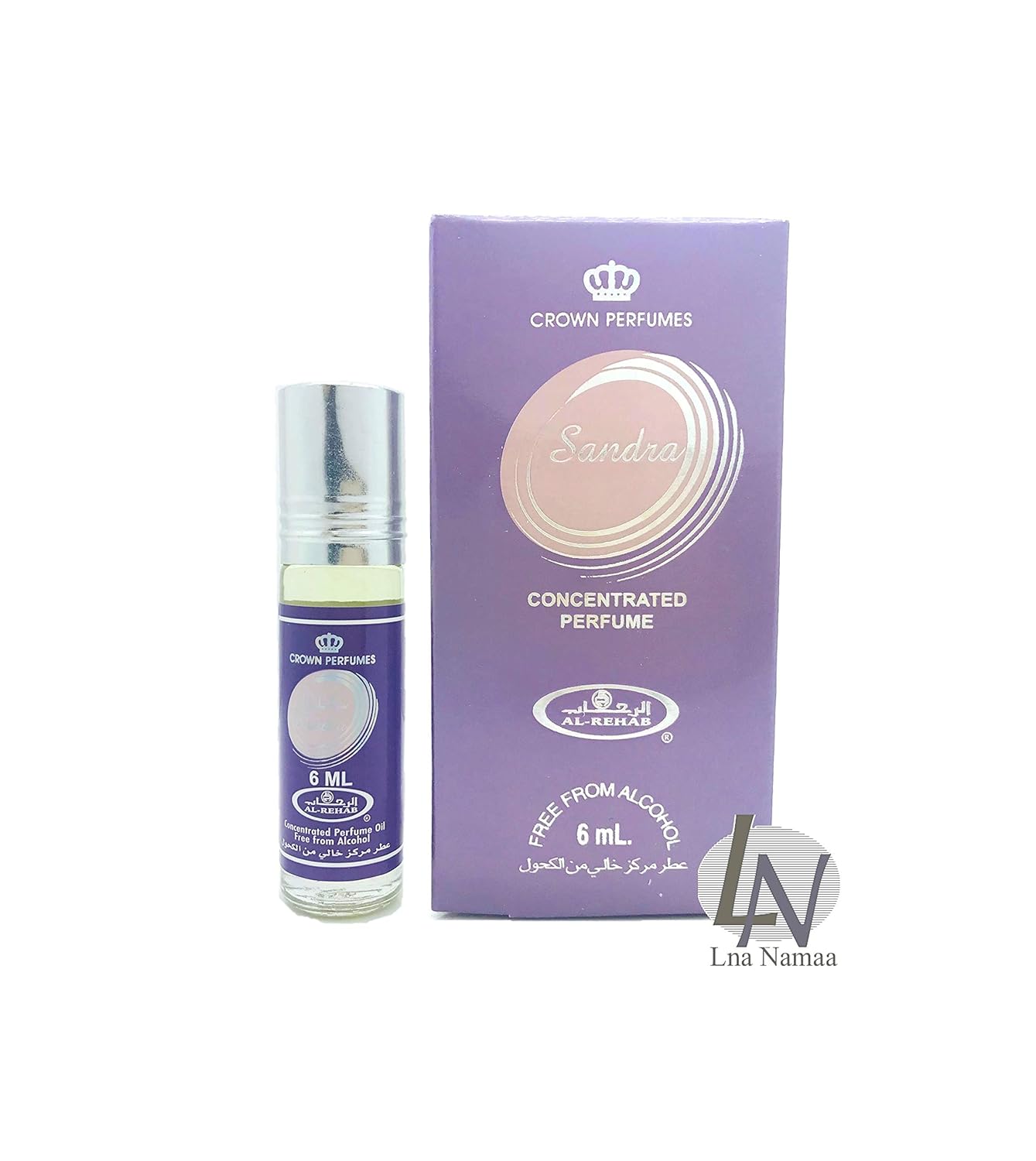 Aceite perfumado en roll-on Sandra de 6 ml (0,20 oz) de Al-Rehab