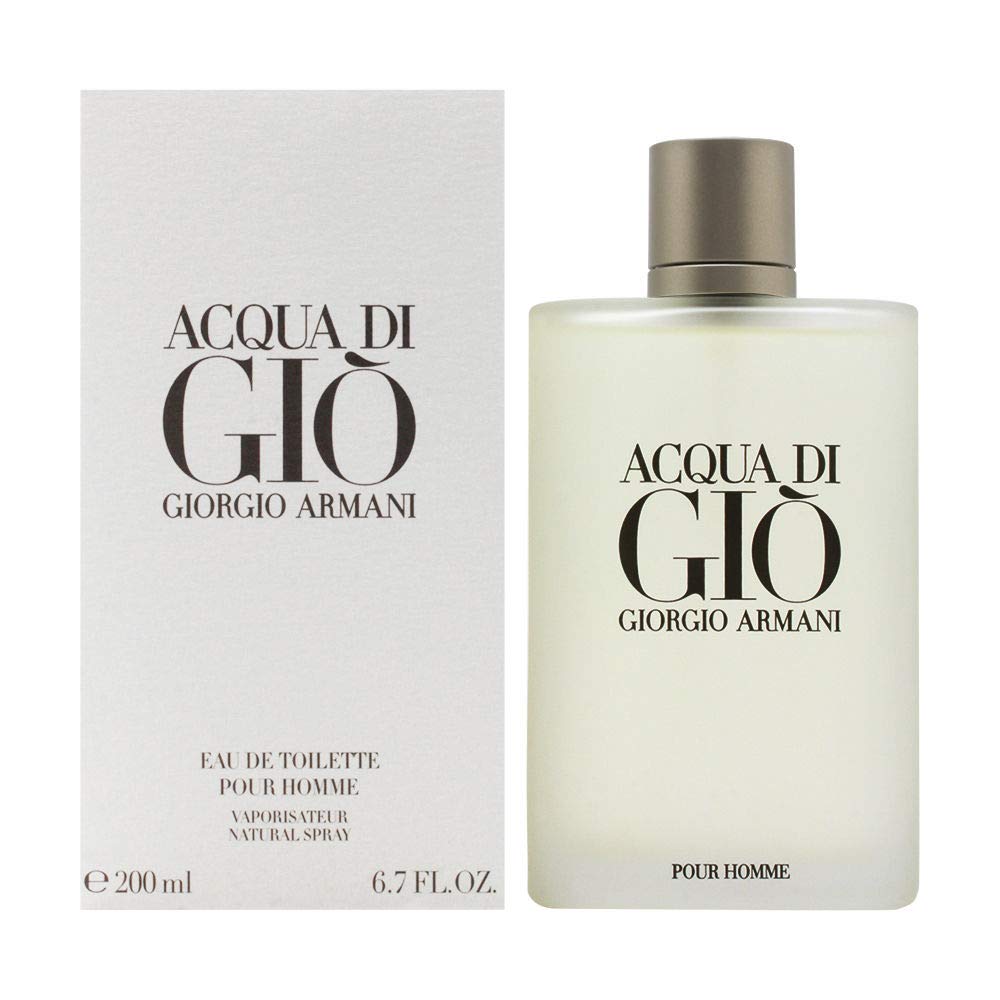Acqua di Gio Eau de Toilette for Men Fresh Marine Aromatic Woody Fragrance 6.7 oz Spray